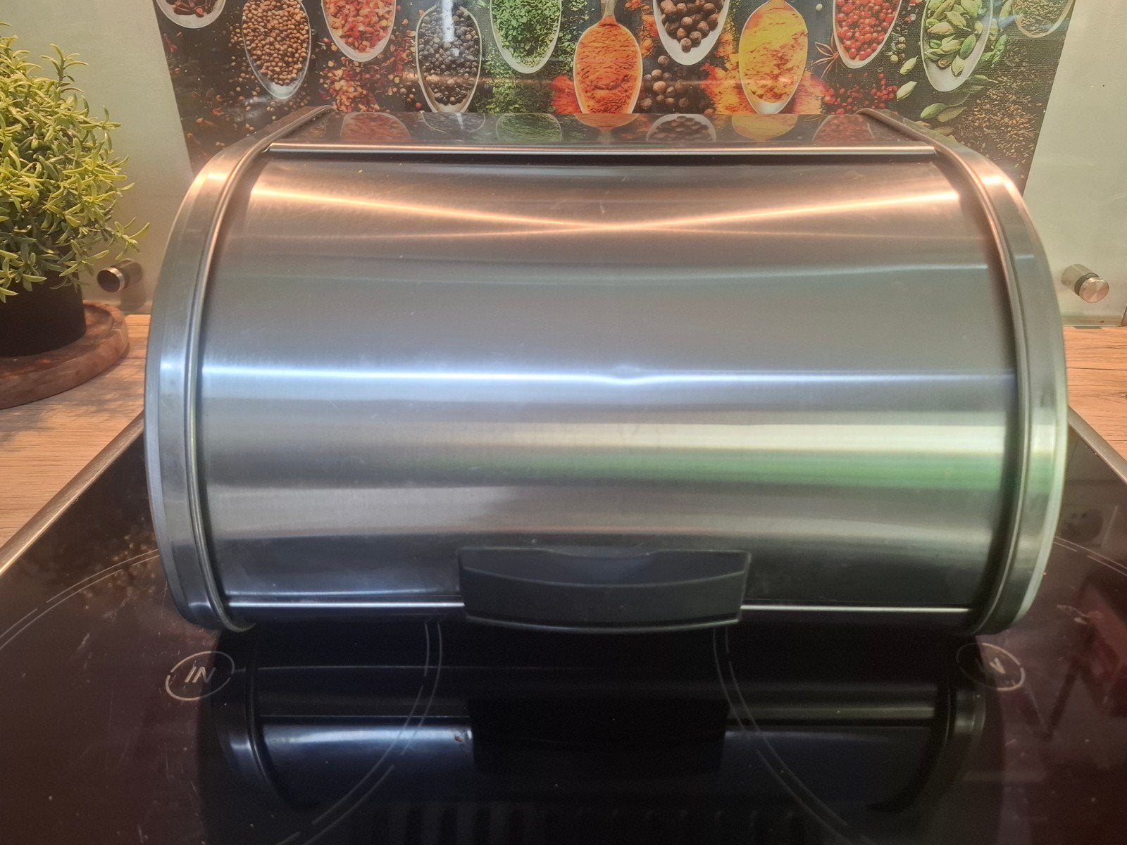 Brabantia broodtrommel, Ophalen, Kunststof, Zilver, Zo goed als nieuw