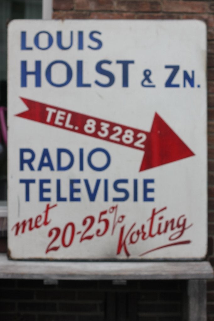 emaille bord AMSTERDAM - MEMORABILIA XXL JAREN 50, Ophalen of Verzenden