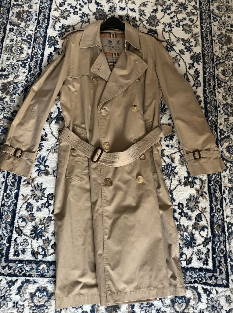 Burberry Heritage Westminster Honey Trench Coat 52, Kleding | Heren, Maat 52/54 (L), Beige, Ophalen of Verzenden, Zo goed als nieuw