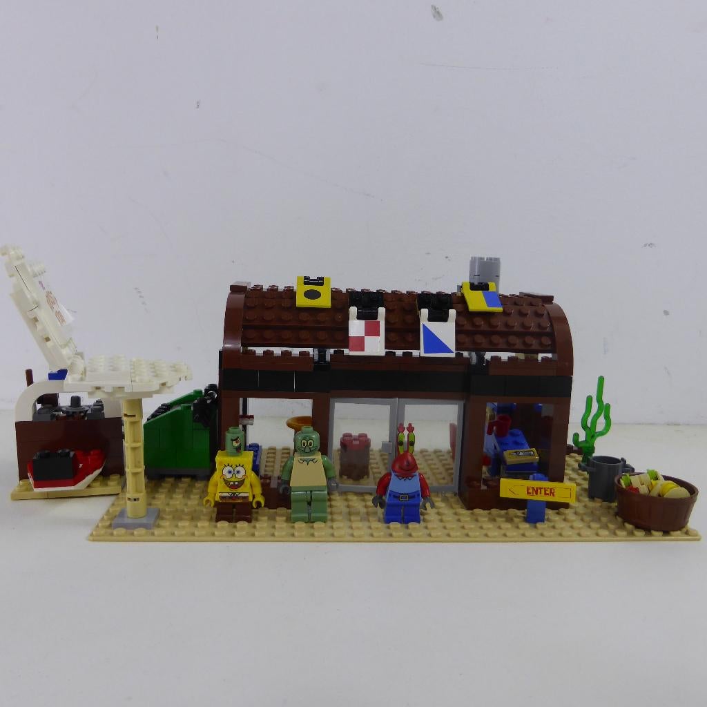 Lego 3825 SpongeBob Squarepants Krusty Krab Geen Instr Doos, Ophalen of Verzenden, Gebruikt, Complete set, Lego