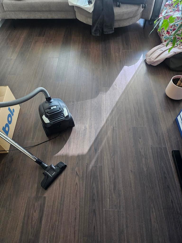 Laminaat met groene ondervloer +/- 50m2 en MDF plinten wit, Ophalen, Gebruikt, 50 tot 150 cm, 10 m² of meer