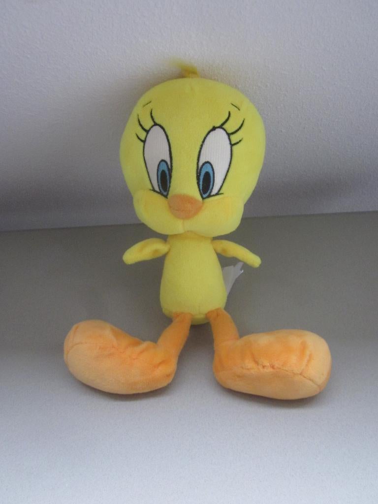 LOONEY TUNES Warner Bros Funki geel pluche Tweety eend, Kinderen en Baby's, Speelgoed | Knuffels en Pluche, Ophalen of Verzenden