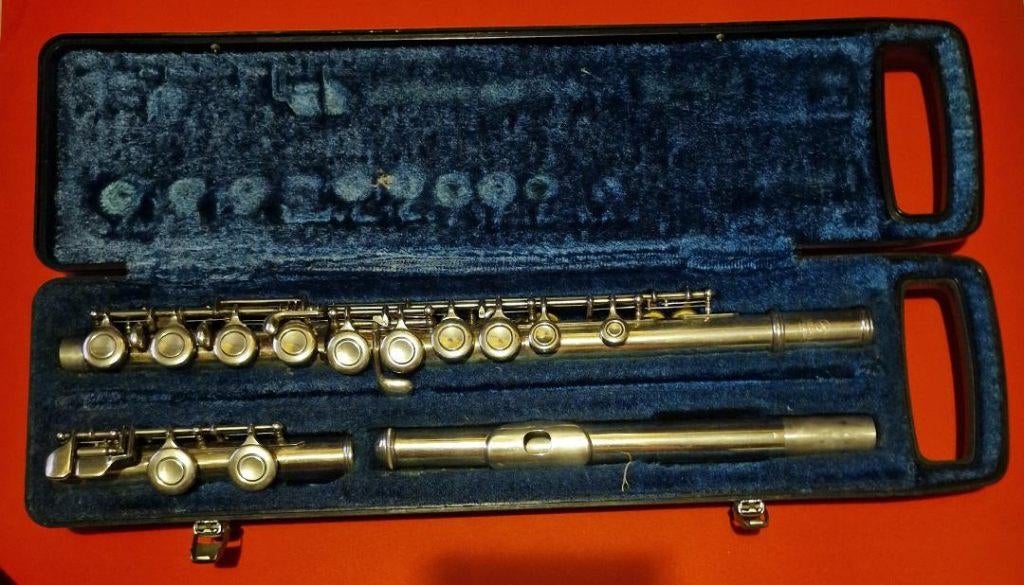 Yamaha  YFL-219 dwarsfluit, Ophalen of Verzenden, Gebruikt, Met koffer of tas