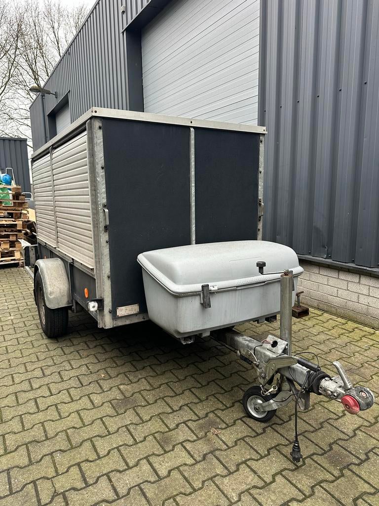 Pijnappel gesloten aanhanger – nette staat, Auto diversen, Aanhangers en Bagagewagens, Ophalen, Gebruikt