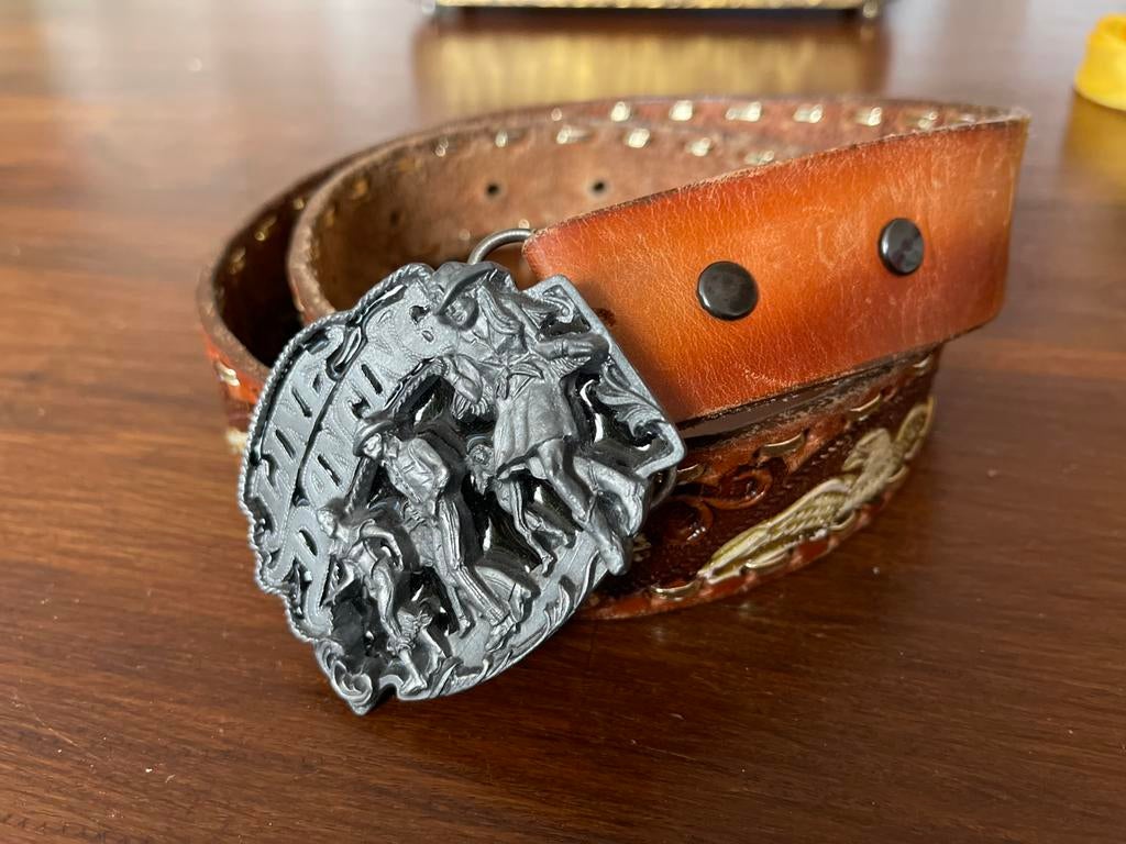 Riem leer 2x, Kleding | Dames, Ophalen of Verzenden, Zo goed als nieuw, Zwart, 5 cm of meer