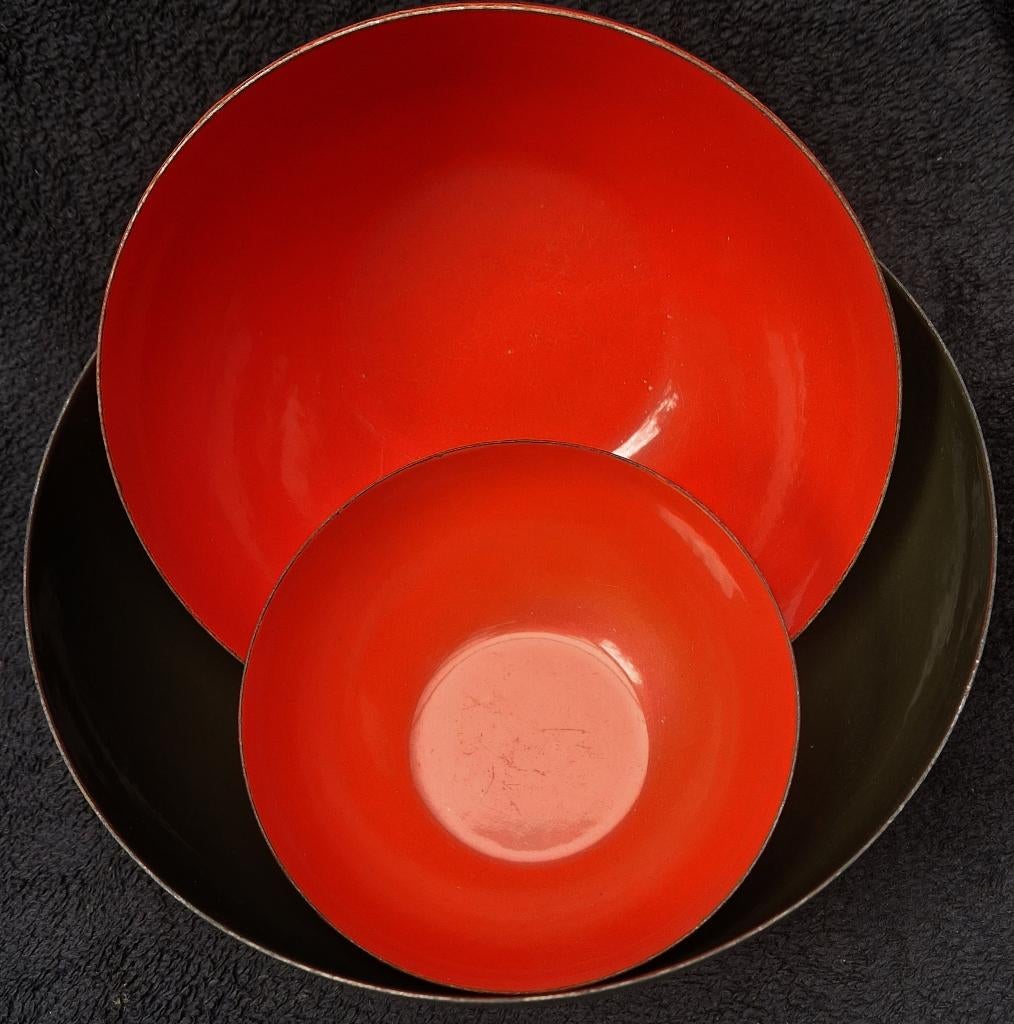 Large enamel BOWL FINEL Scandinavian design by Kaj Franck, Ophalen of Verzenden