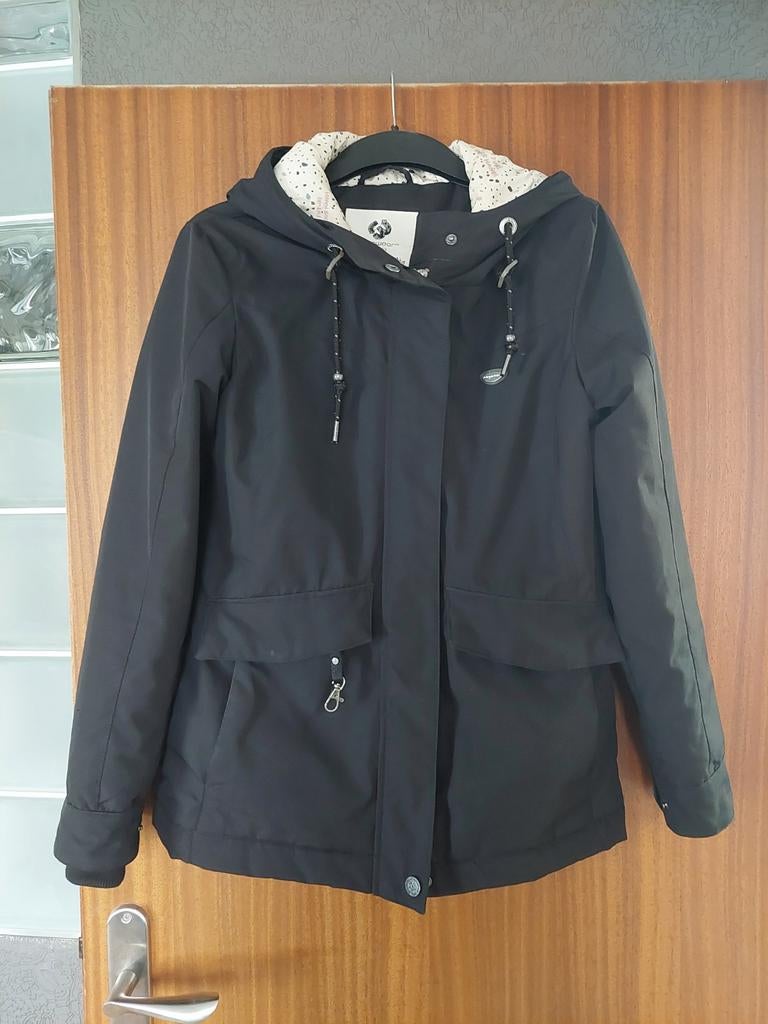 Ragwear Jazmin Remake II Winterjas Zwart Maat S Vegan, Zwart, Ophalen of Verzenden, Zo goed als nieuw, Maat 36 (S)