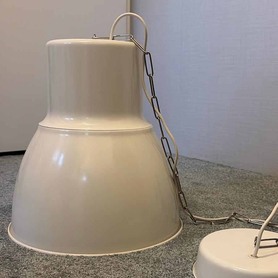 Leuke beige hanglamp van Ikea, type Hektar, Ophalen, Gebruikt, Metaal