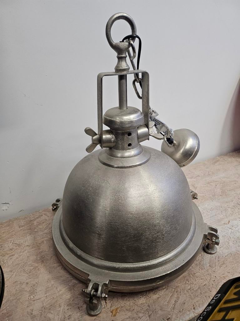 Zware industrie lamp  2x, Ophalen, Zo goed als nieuw, Metaal, Minder dan 50 cm