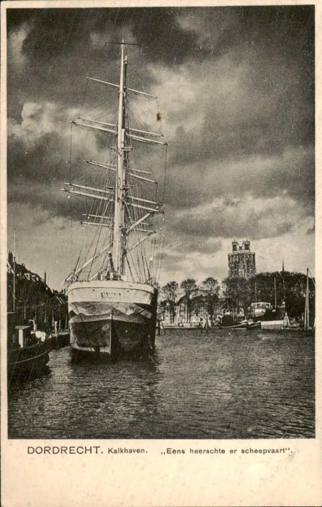 Dordrecht Kalkhaven, Ophalen of Verzenden, Voor 1920, Gelopen, Zuid-Holland