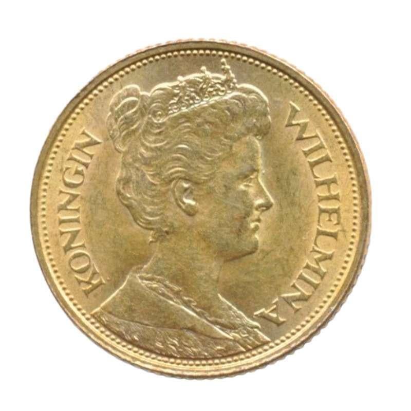 Nederland Gouden vijfje 1912 Wilhelmina, Koningin Wilhelmina, Losse munt, 10 gulden, Goud