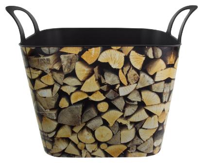 Hout openhaard kachelmand flexibel in hout deco, Minder dan 3 m³, Ophalen of Verzenden
