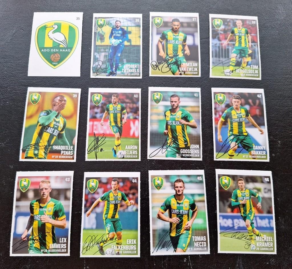 Complete set stickers ADO Den Haag 2019-20, Ophalen of Verzenden, Zo goed als nieuw, Overige binnenlandse clubs, Poster, Plaatje of Sticker