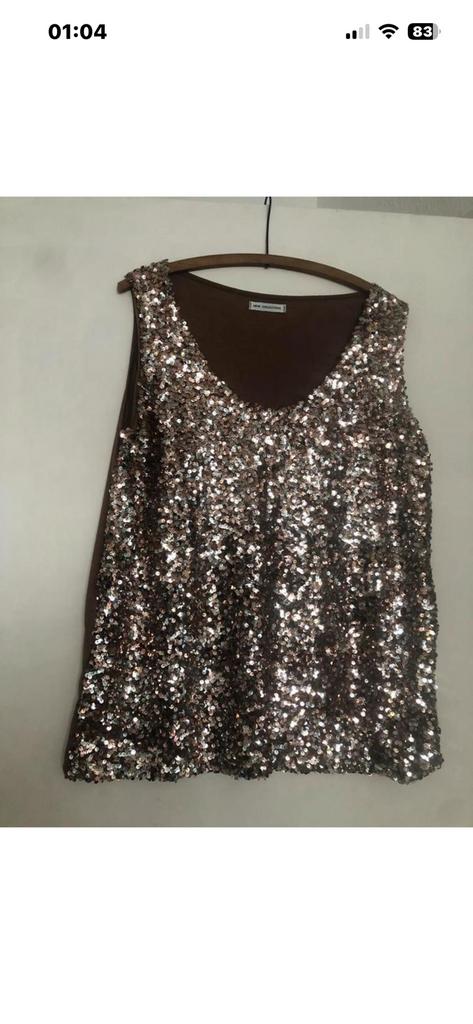 New Collection Pailletten vest, Ophalen of Verzenden, Zo goed als nieuw, Maat 38/40 (M), Lange mouw