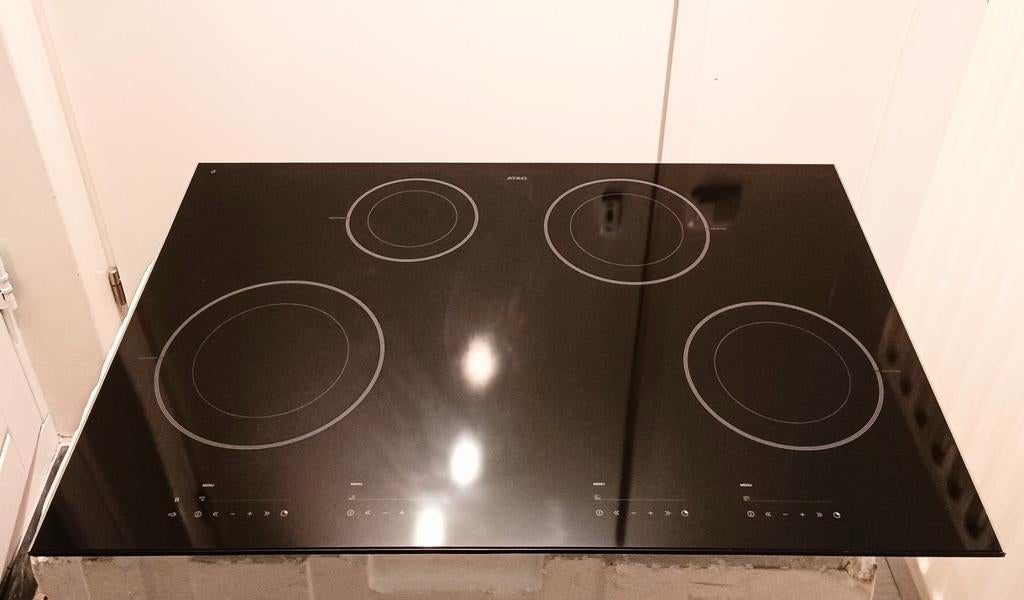 Atag inbouw inductie kookplaat 77 cm Model HI7271M SIVK7ATA, Verzenden, ., 4 kookzones, Zo goed als nieuw