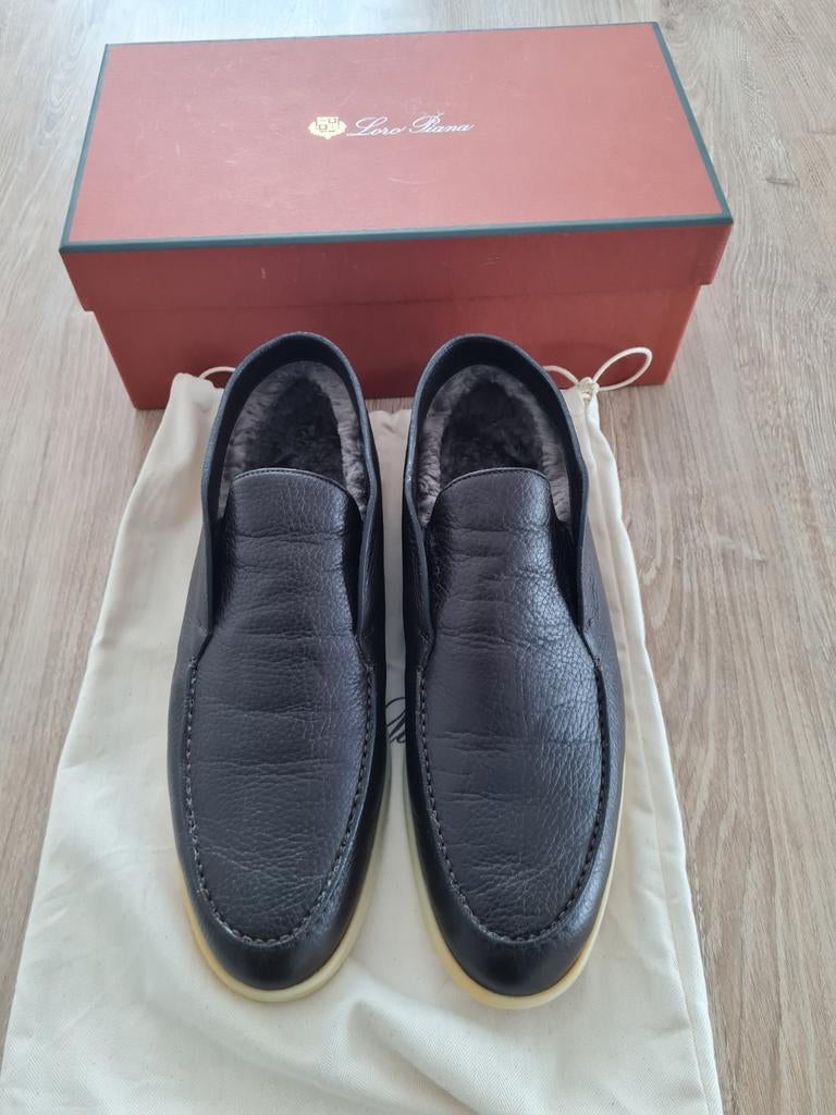 Loro Piana Open Walk Maat 44, Loafers, Bruin, Verzenden, Zo goed als nieuw