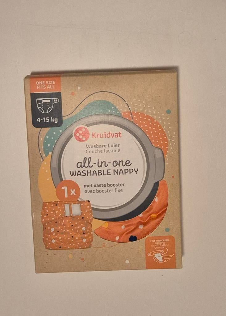 Wasbare luier - Kruidvat All-in-One - nieuw, Overige merken, Overige typen, Nieuw, Ophalen of Verzenden