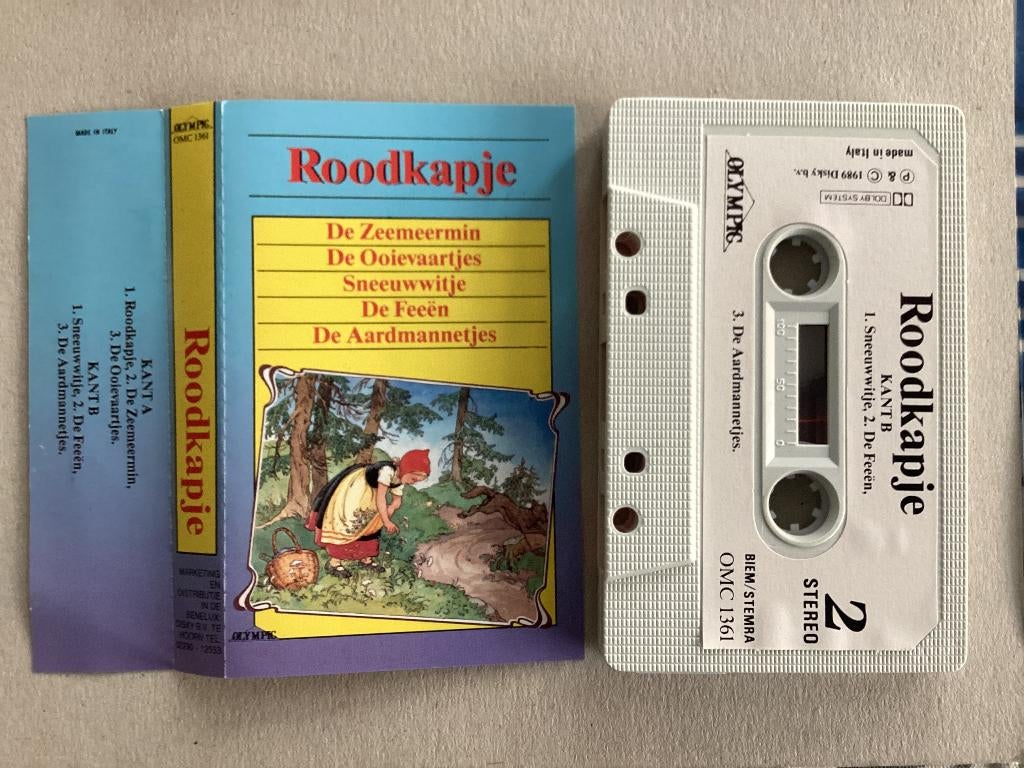 Roodkapje en andere verhalen mc, Cd's en Dvd's, Cassettebandjes, Gebruikt, Kinderen en Jeugd, 1 bandje, Ophalen of Verzenden
