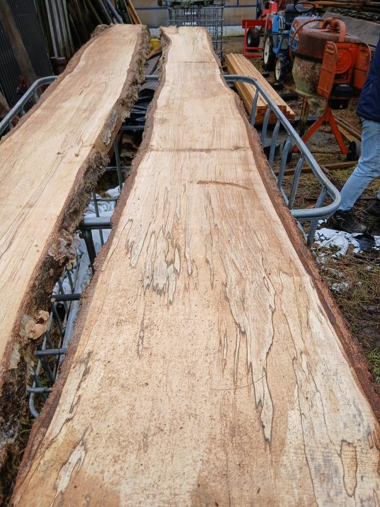 Berken schaaldelen - 5 cm dik, Doe-het-zelf en Verbouw, Hout en Planken, Ophalen, Nieuw, Plank, Overige houtsoorten