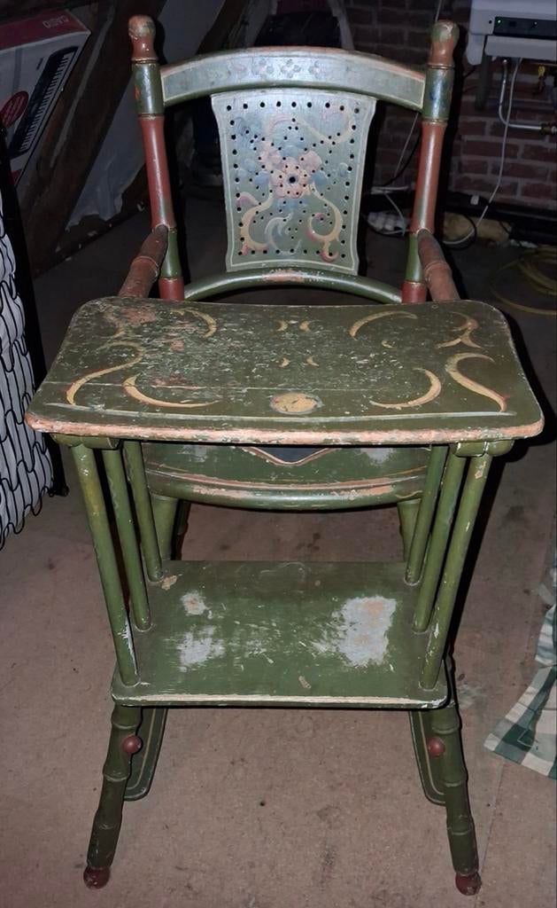 Antieke Hindelooper Kinderstoel, Ophalen