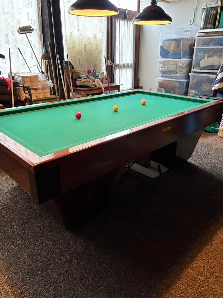 Wilhelmina biljarttafel, Sport en Fitness, Ophalen, Gebruikt, Biljarttafel