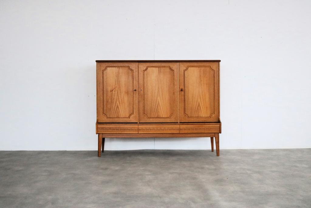 vintage highboard | wandkast | jaren 60 | Zweden, Huis en Inrichting, Gebruikt, Teakhout, Met lade(s), Timbeije@hotmail.com
