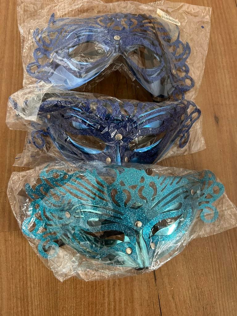 Maskers 3 x - nieuws, Ophalen of Verzenden, Zo goed als nieuw, Carnaval