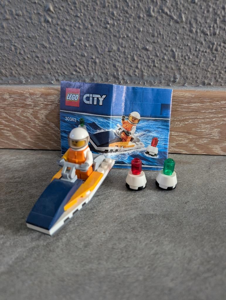 Lego City Jet-Ski - 30363, Ophalen of Verzenden, Zo goed als nieuw, Complete set, Lego