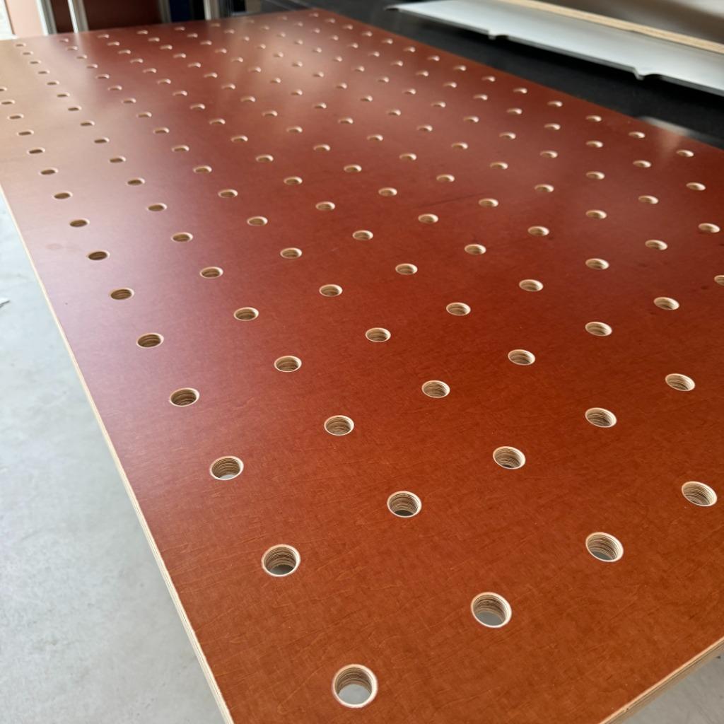 MFT werkblad CNC 96mm gatenpatroon 20mm bench dogs Festool, Ophalen of Verzenden, Nieuw, 170 cm of meer