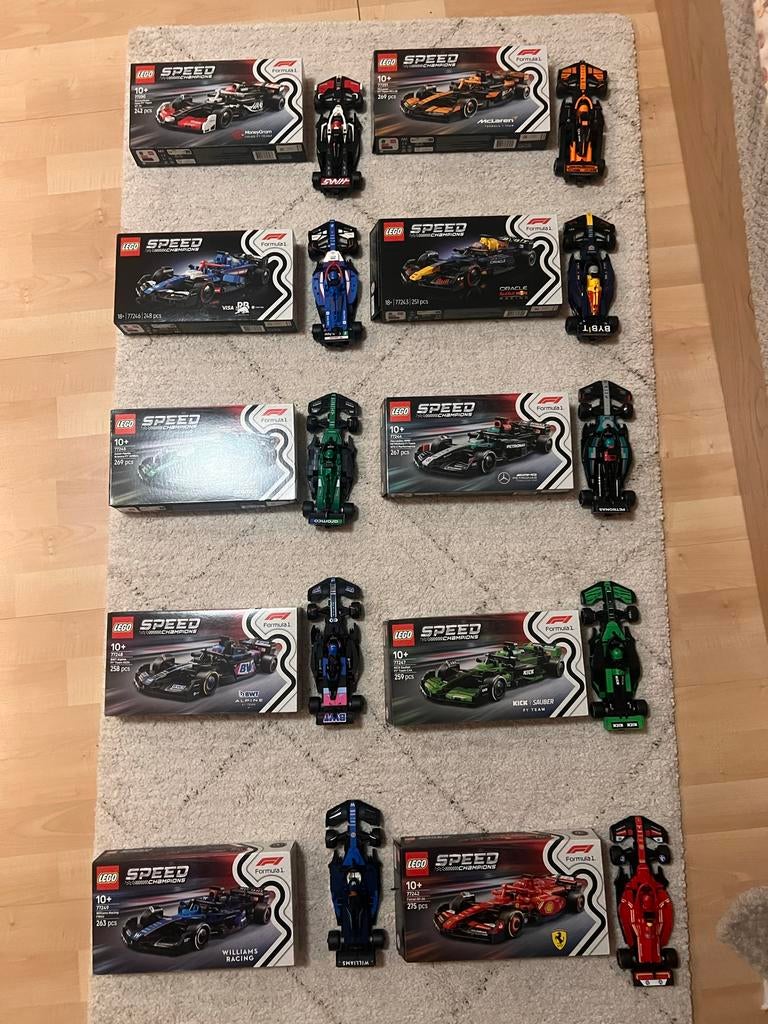 Lego Speed Champions F1 Sets - Zo Goed Als Nieuw!, Ophalen of Verzenden, Zo goed als nieuw, Complete set, Lego