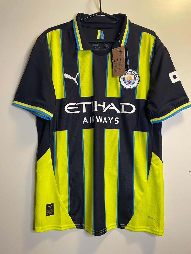 Manchester City Puma Voetbalshirt 24/25 Away Nieuw Maat M, Puma, Maat 48/50 (M), Geel, Nieuw
