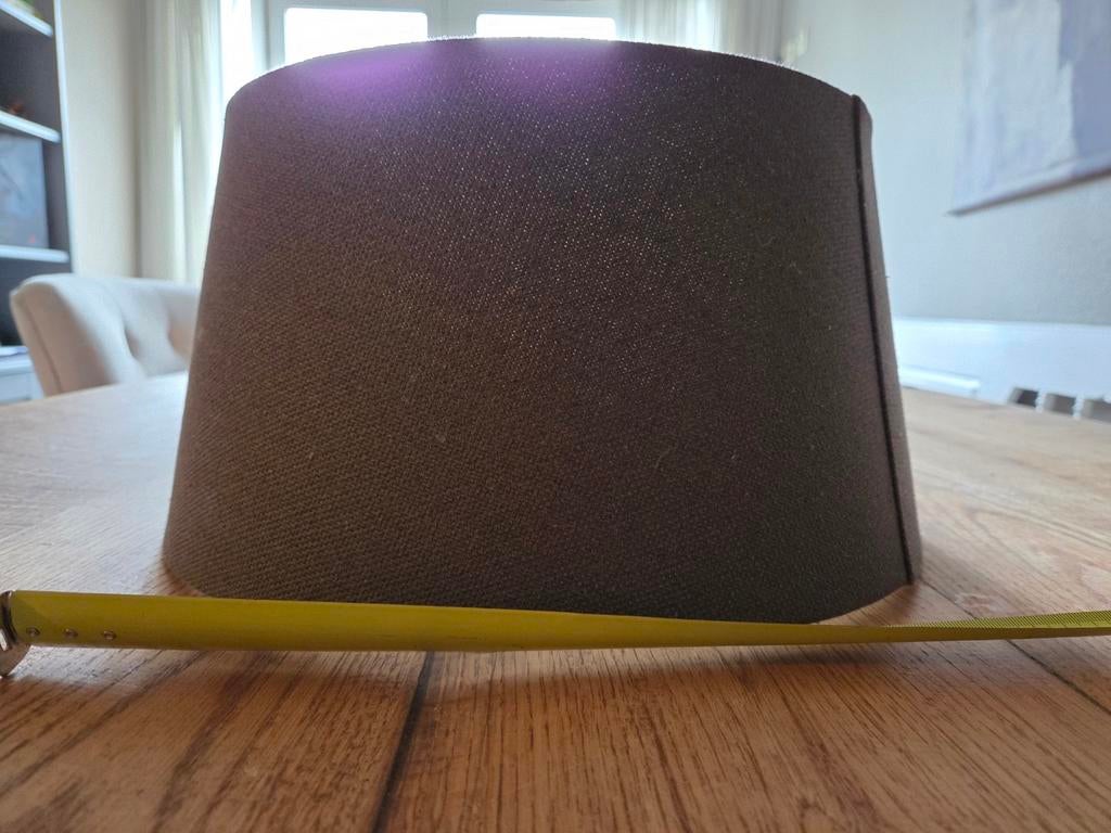 Mooie lampenkap van Karwei, Ophalen, 25 tot 50 cm, Grijs, Rond