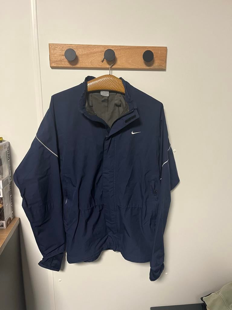 Vintage Nike Windbreaker / Track Jacket - Jaren '90, Ophalen of Verzenden, Gedragen, Maat 52/54 (L), Blauw