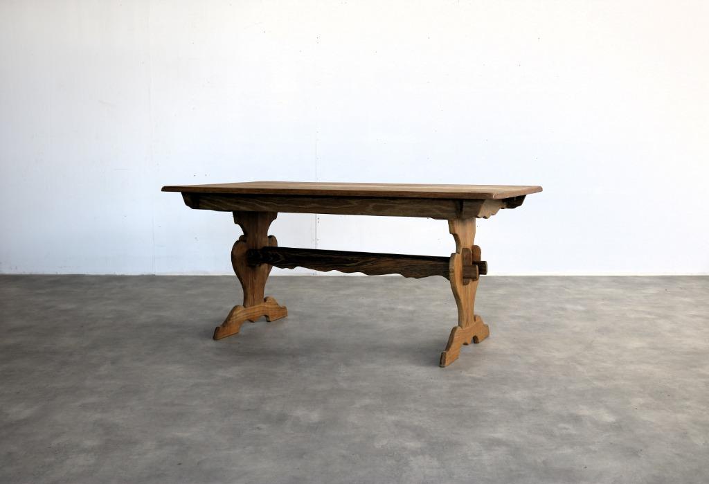 brutalist eettafel | tafel | jaren 60 | Deens | verlengbaar, Huis en Inrichting, Tafels | Eettafels, Gebruikt, ., Eikenhout, .