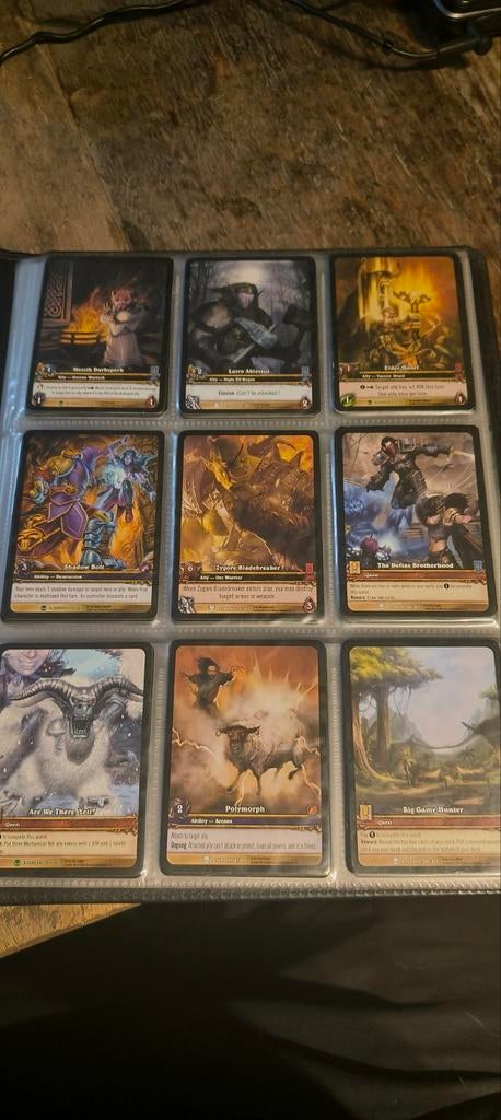 WoW TCG Full Art & Rare Kaarten Collectie, Hobby en Vrije tijd, Verzamelkaartspellen | Overige, Ophalen of Verzenden, Gebruikt