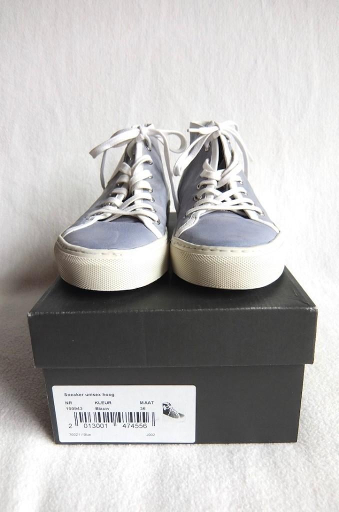Jan Jansen hoge leren sneakers / gympen blauw maat 36, Kleding | Dames, Schoenen, Blauw, Jan Jansen, Ophalen of Verzenden, Sneakers of Gympen