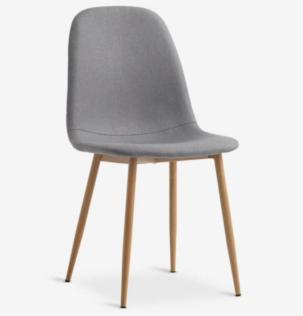 Jysk Jonstrup stoelen set van 2, Huis en Inrichting, Stoelen, Zo goed als nieuw, Grijs, Ophalen of Verzenden