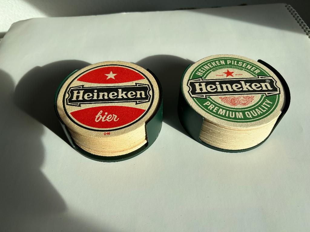 Heineken viltjes in houder / viltjeshouder, Ophalen, Nieuw, Viltje(s), Heineken