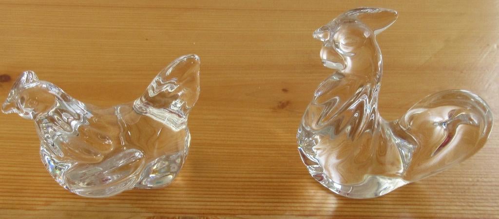 Kip en haan van glas Villeroy & Boch, Ophalen of Verzenden