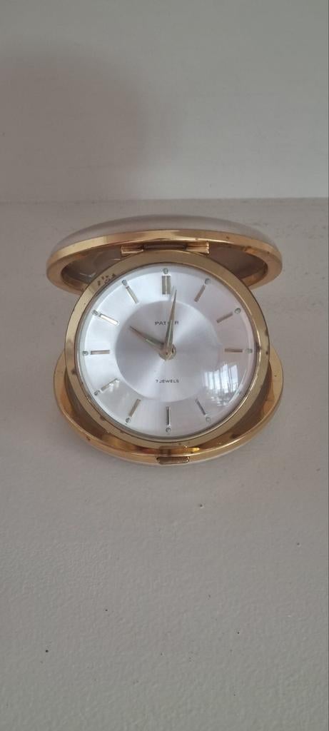 Vintage Reiswekker - Pater 7 Jewels, Antiek en Kunst, Antiek | Klokken, Ophalen
