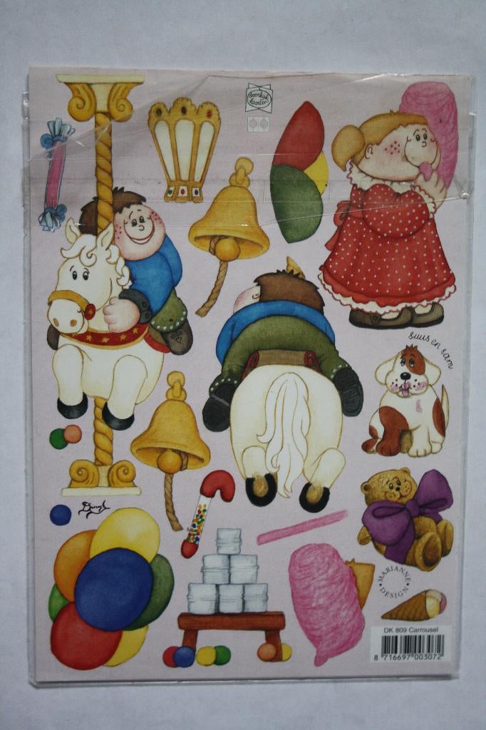 11 st. A5 knipvellen Carrousel 124, Hobby en Vrije tijd, Verzenden, Nieuw, Kerst, Knipvel