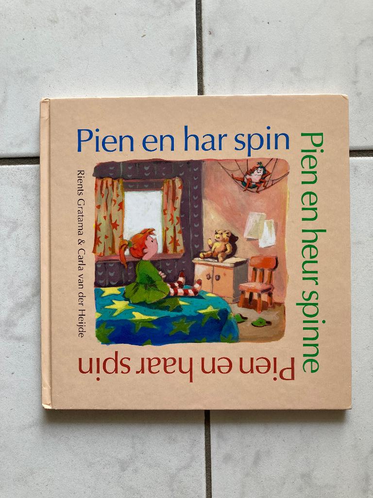 Boek Pien en har spin, Pien heur spinne, in Fries, Gronings, Boeken, Kinderboeken | Kleuters, Non-fictie, Jongen of Meisje, Ophalen of Verzenden
