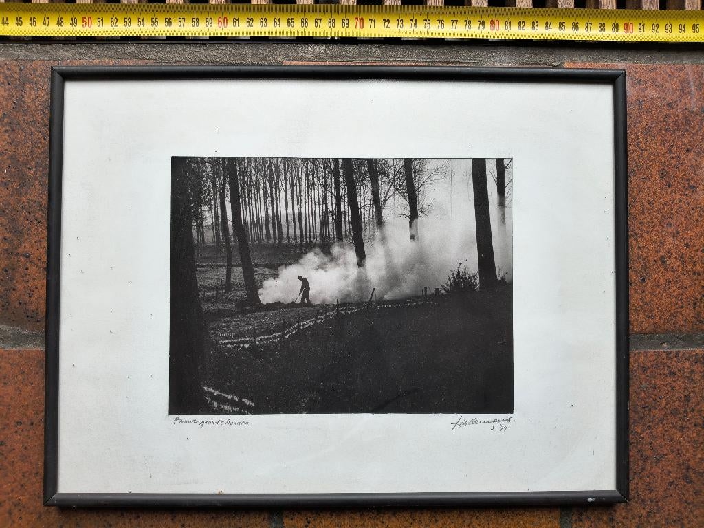 zwartwit foto "t vuur gaande houden" 1999, Ophalen, 50 tot 75 cm, Foto of Poster, Minder dan 50 cm