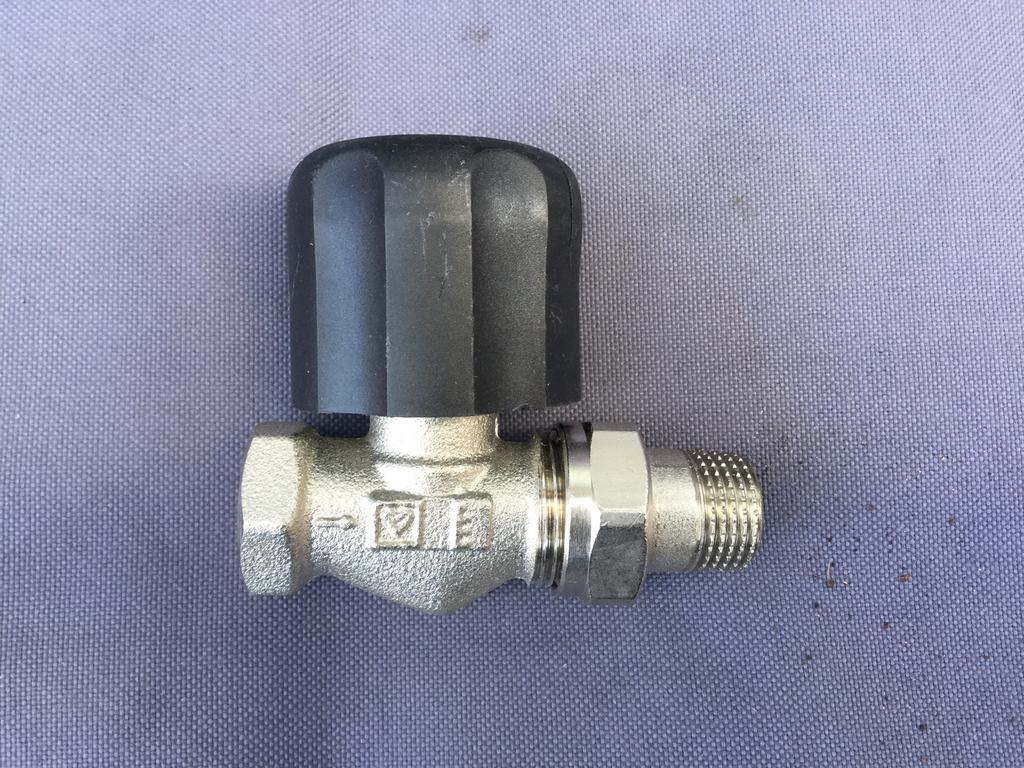 NIEUW Herz radiatorkraan 1682391 AS T 90  1/2 ‘’, Ophalen of Verzenden, Nieuw