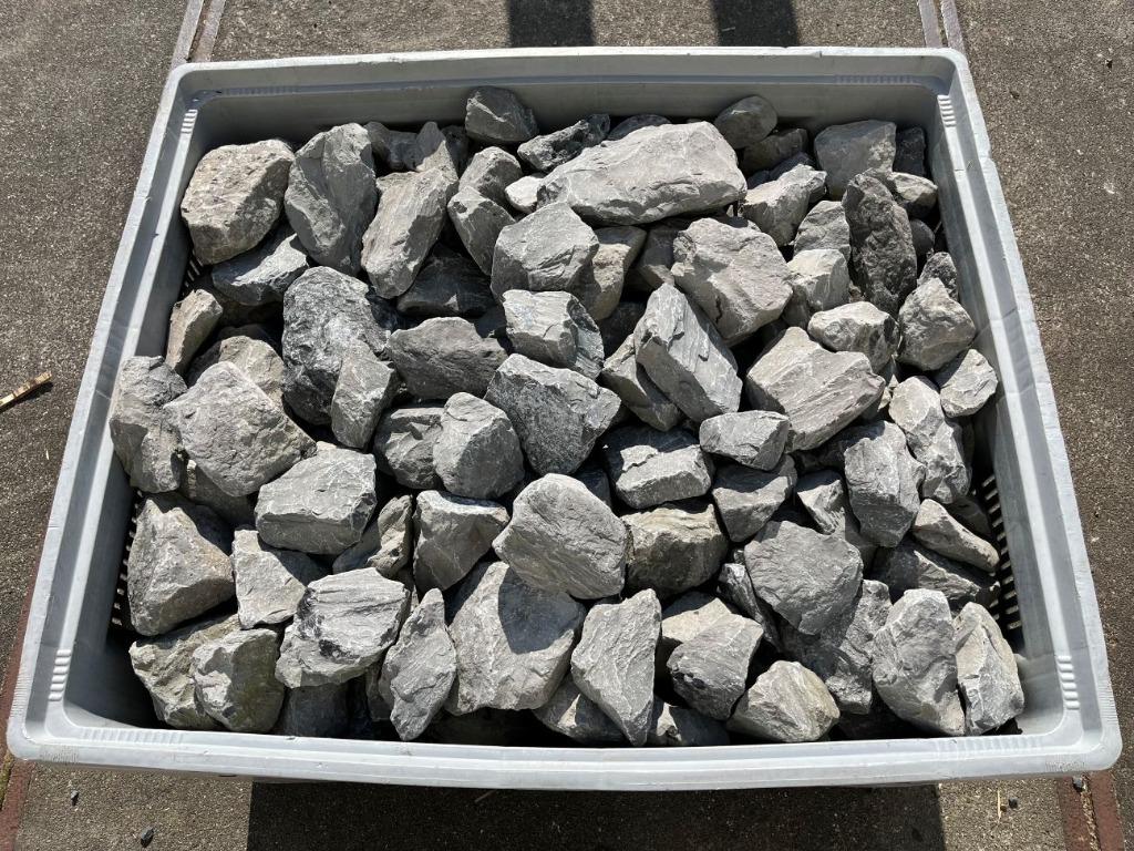 Partij mooie gebruikte Sierkeien Basaltkei, Ophalen, Gebruikt, Kei, Basalt