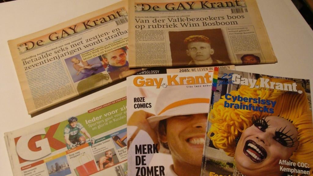 Oude nummers van De Gay Krant, Verzenden, 1980 tot heden, Nederland, Krant