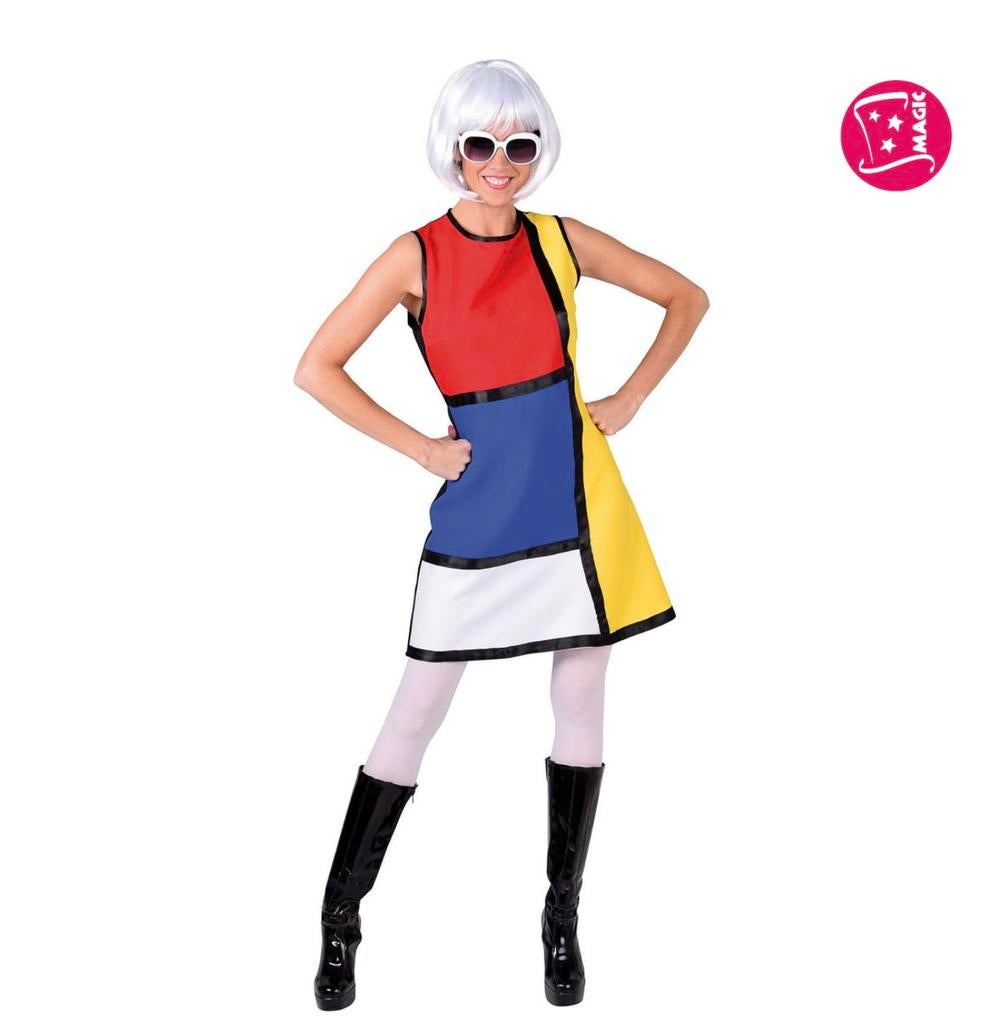 Jurk Modern Art Piet Mondriaan nieuw maat S, Ophalen of Verzenden, Nieuw, Carnaval