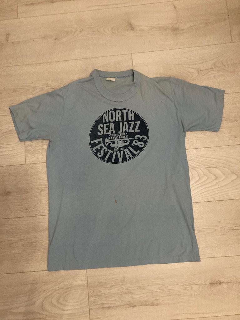 Vintage North Sea Jazz Festival The Hague 1983, Kleding | Heren, Ophalen, Onbekend, Blauw, Maat 56/58 (XL)