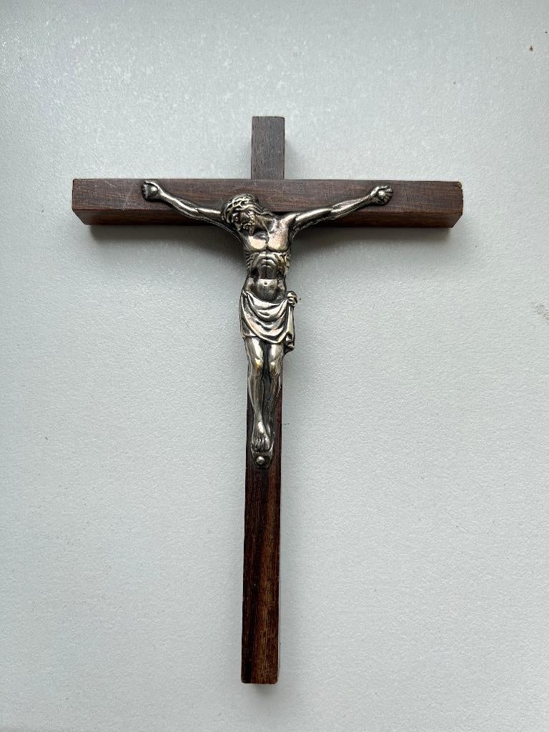 Oude corpus aan kruis, crucifix, Antiek en Kunst, Ophalen of Verzenden