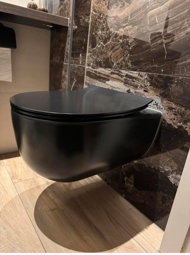 Clou Hammock Randloos 56 cm. Zwart. Incl bril Thin line, Ophalen, Nieuw, Steen, Toilet